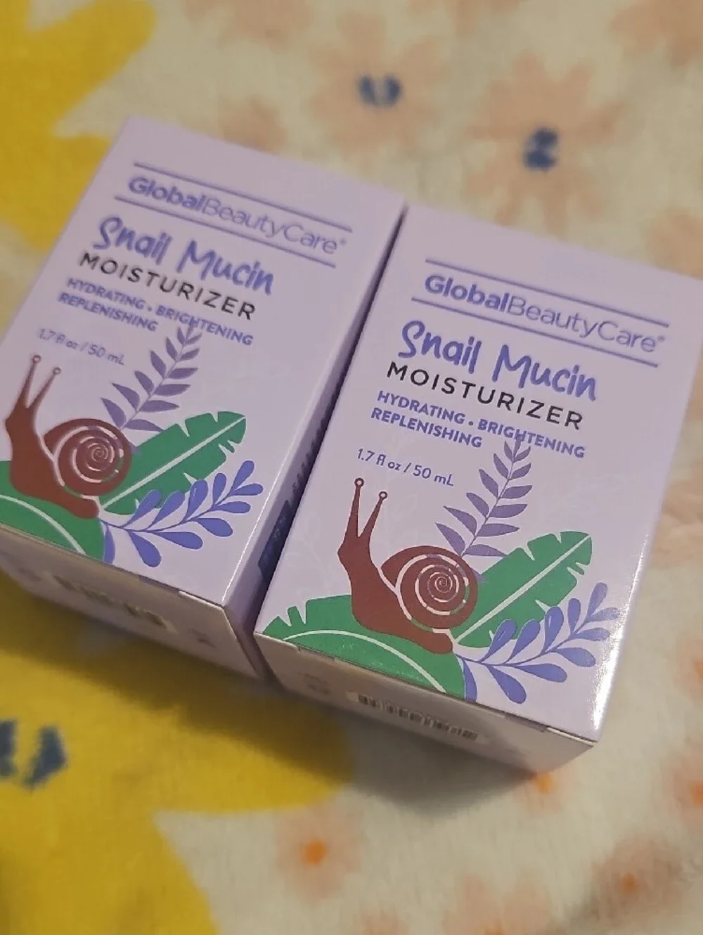 GlobalBeautyCare Snail Mucin Moisturizer - Lavender Hydrating Brightening Cream